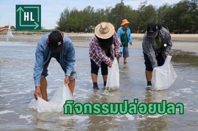 กิจกรรมปล่อยปลาของกนอ.